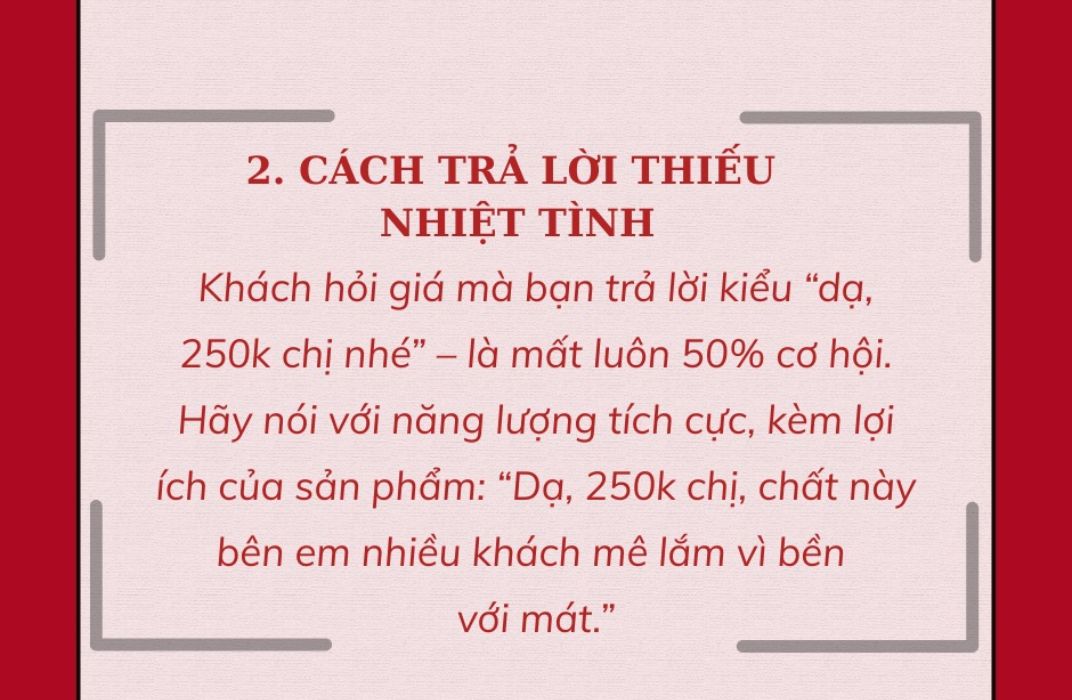 10 lý do khiến khách chỉ hỏi giá rồi biến mất - Cách xử lý hiệu quả