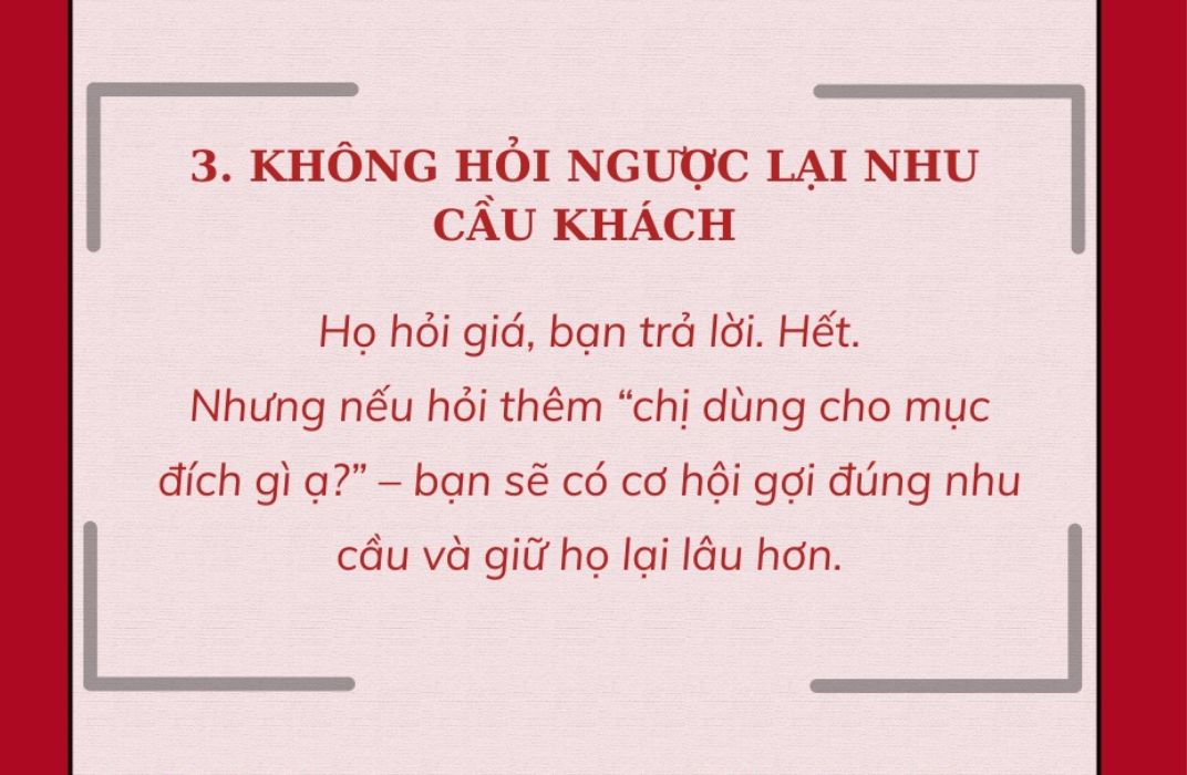 10 lý do khiến khách chỉ hỏi giá rồi biến mất - Cách xử lý hiệu quả