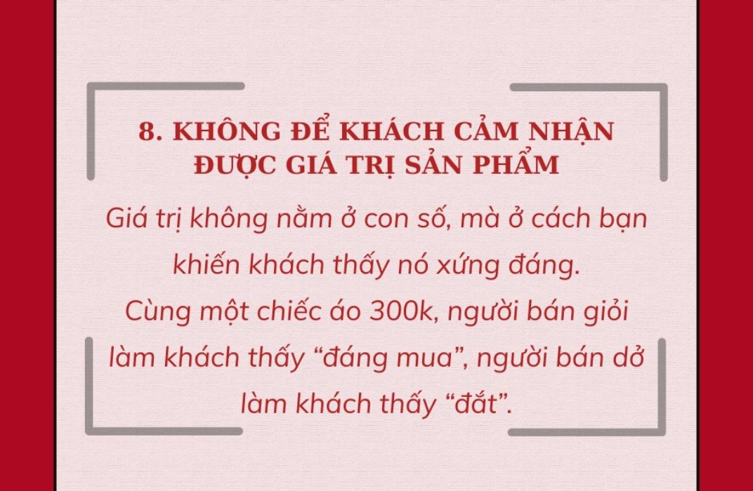 10 lý do khiến khách chỉ hỏi giá rồi biến mất - Cách xử lý hiệu quả