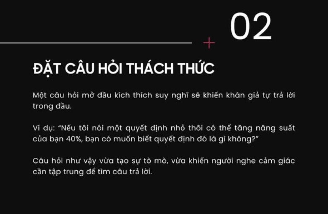 9 Cách mở đầu ấn tượng chiếm trọn sự chú ý trong 30 giây đầu
