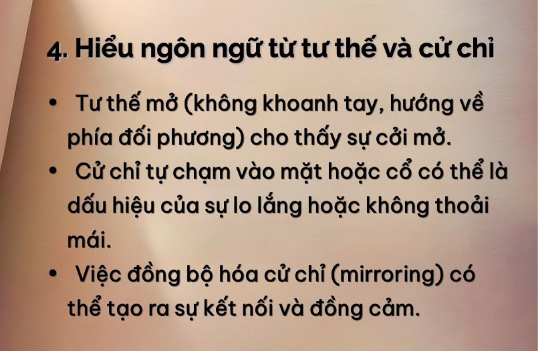 Bí kíp đọc vị ngôn ngữ cơ thể: Cách hiểu đối phương chính xác hơn