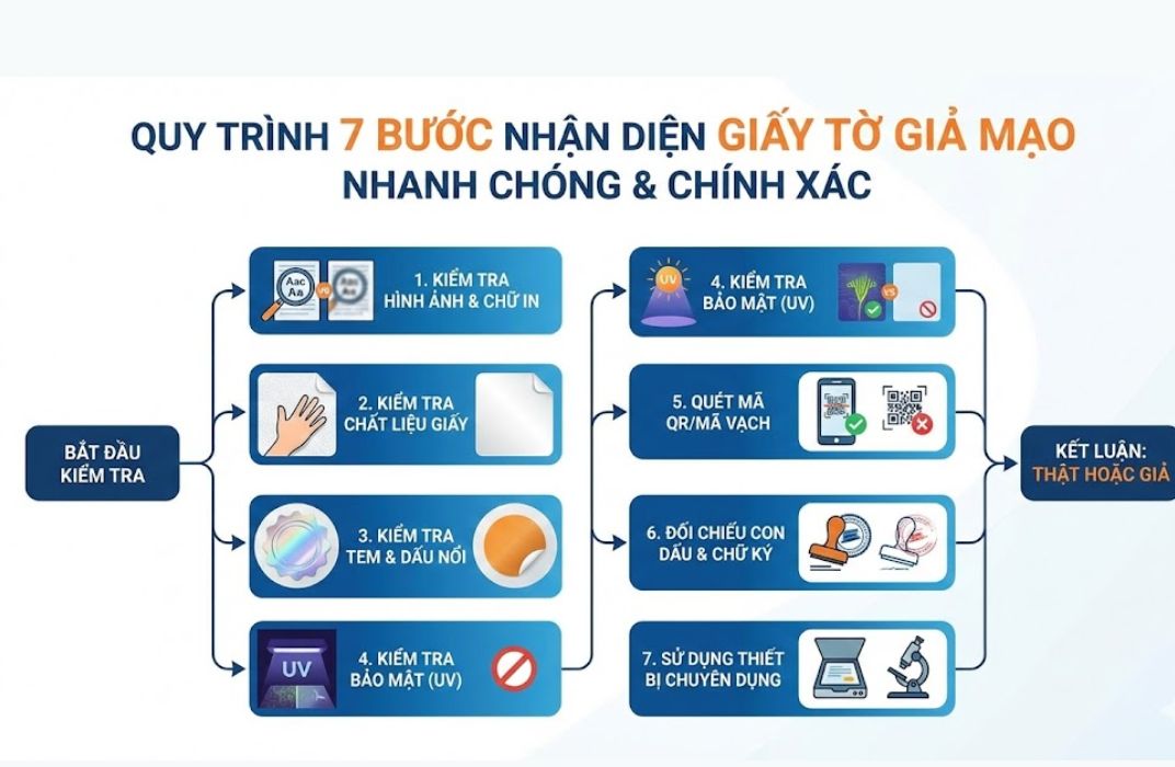 7 cách nhận diện giấy tờ giả mạo nhanh và chính xác nhất hiện nay