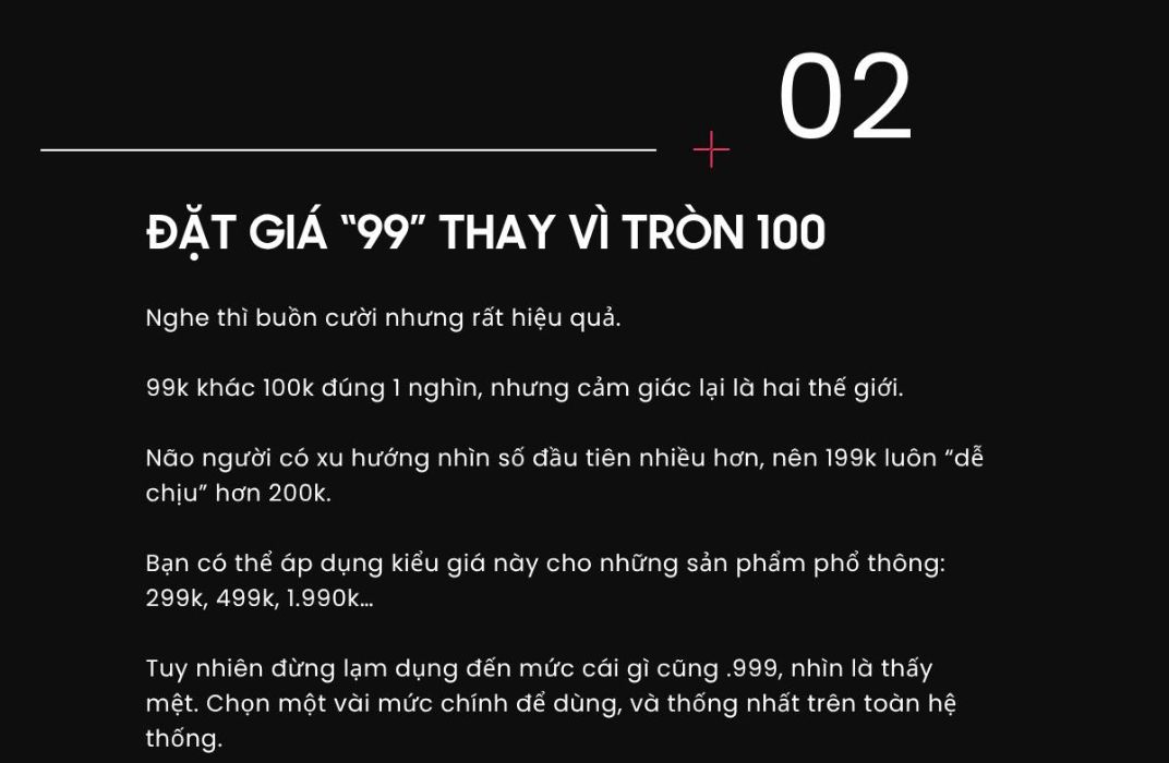 Thay đổi cách định giá - Tăng doanh thu bán hàng ngay lập tức