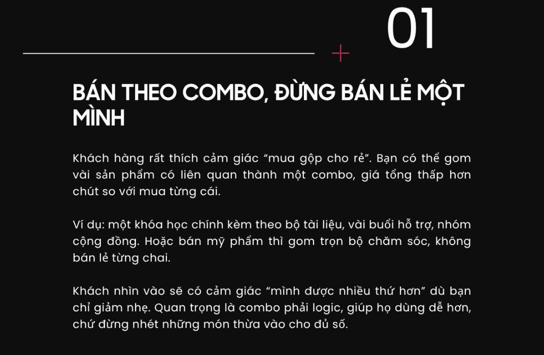 Thay đổi cách định giá - Tăng doanh thu bán hàng ngay lập tức