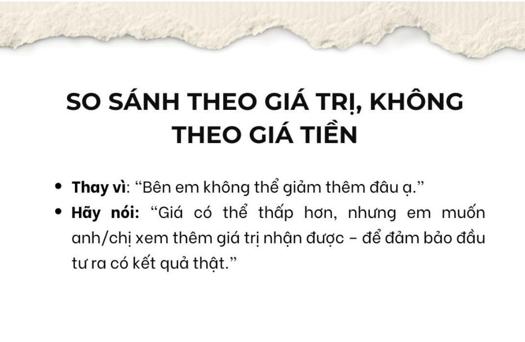 10 kịch bản trả lời thuyết phục khi khách hàng nói “bên kia rẻ hơn nhiều”